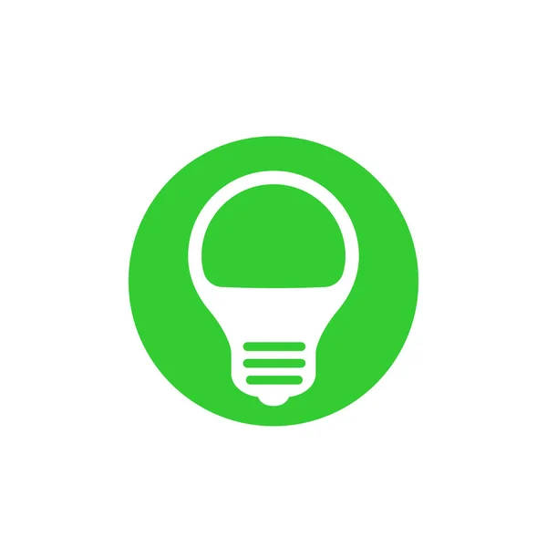 Led light bulb vector icon — Stock Vector