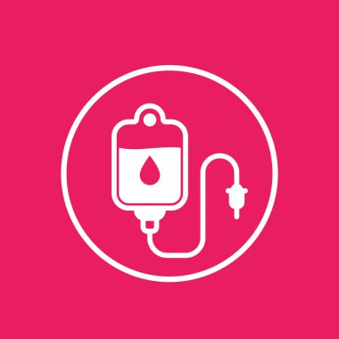 IV çanta, damla vektör simgesi