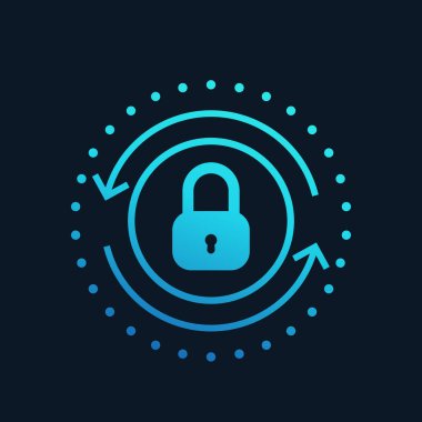 güvenli erişim vektör simgesi