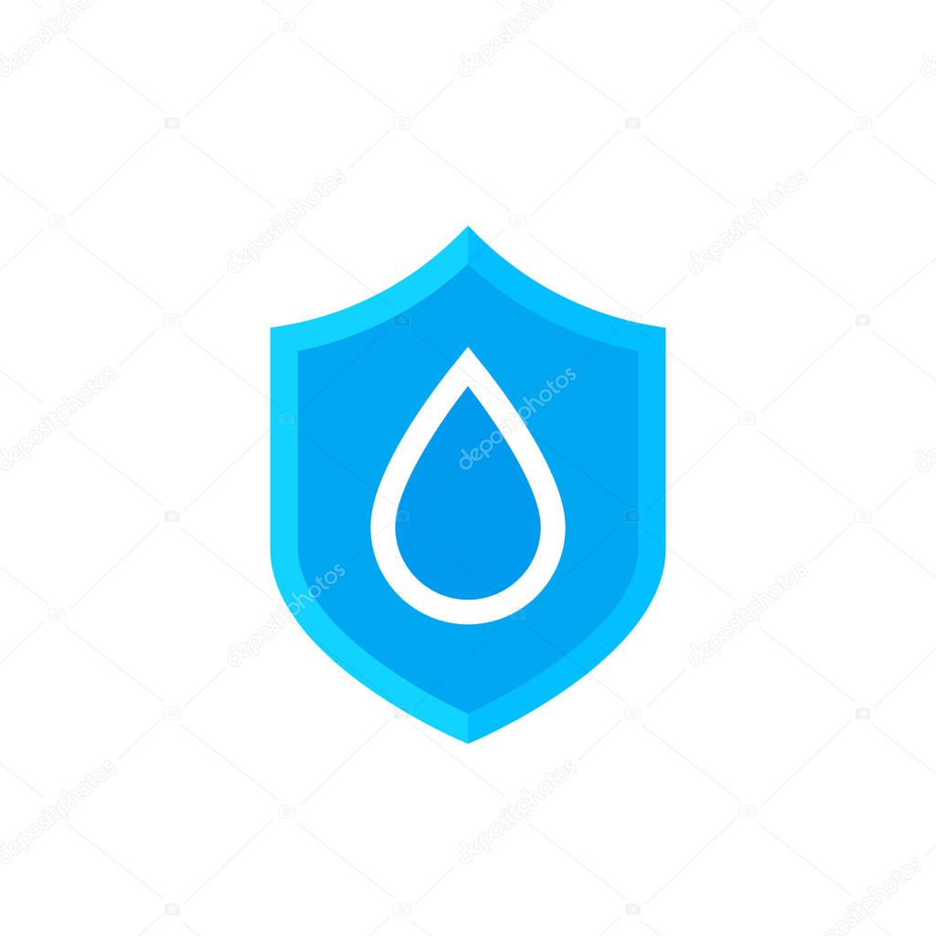 Waterproof icon, vector symbol, eps 10 file, easy to edit