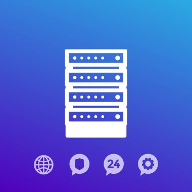 Sunucu vektör simgesi