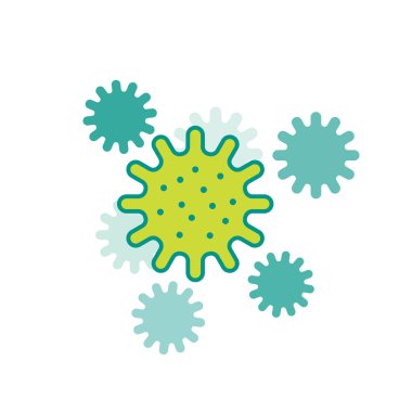 bakteri, mikrop ve virüs illüstrasyon vektör