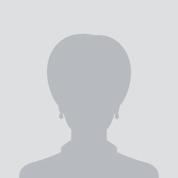 Profil espace réservé, avatar féminin par défaut — Image vectorielle