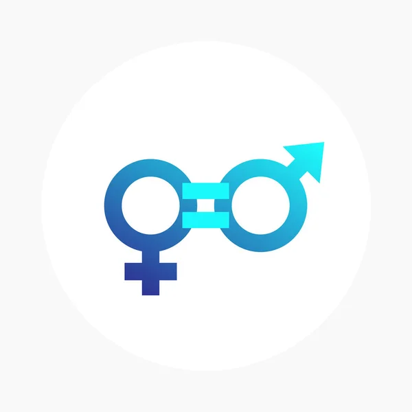 Векторна іконка гендерного капіталу — стоковий вектор