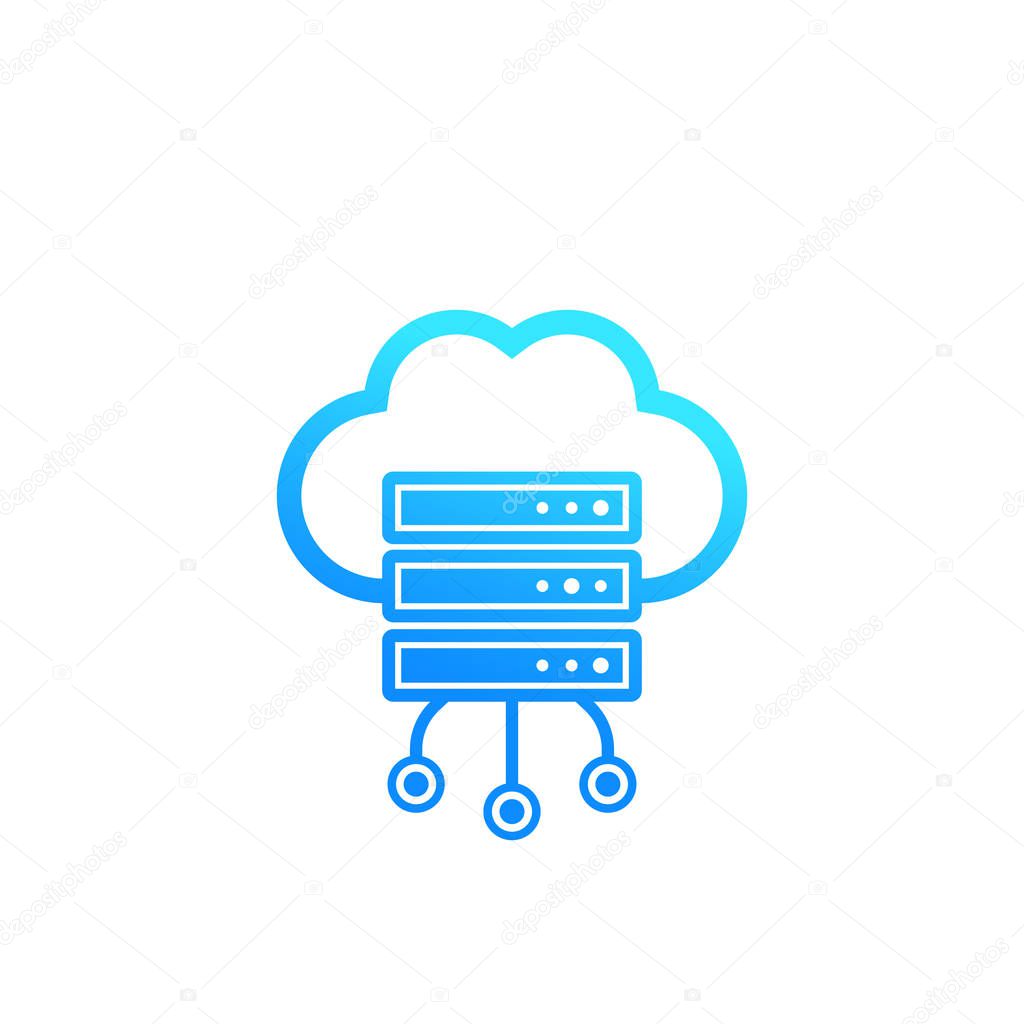 server, hosting, cloud storage icon