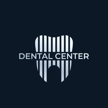 Diş Merkezi, diş hekimi vektör logosu