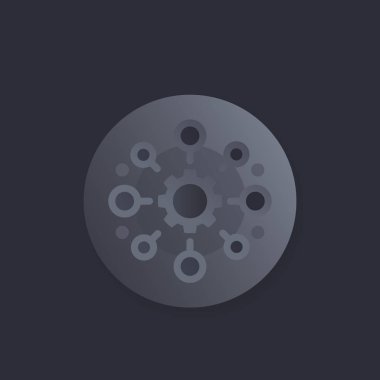 üretim vektör simgesi, eps 10 dosyası, düzenlemek kolay