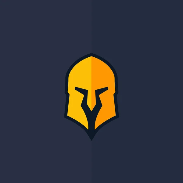 Spartan helmet vector logo — Stock Vector