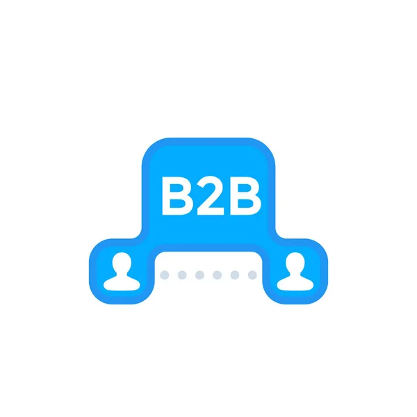 B2B obchod, marketingové ikony — Stockový vektor
