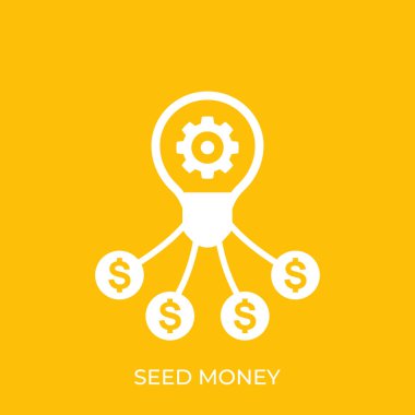 tohum para, vektör simge finansman