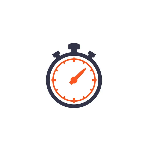 Chronometer, stopper vector icon elszigetelt — Stock Vector