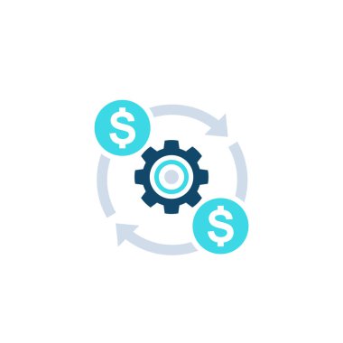costs optimization, efficiency icon clipart