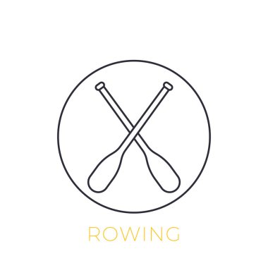 Kürekleri vektör lineer simgesi