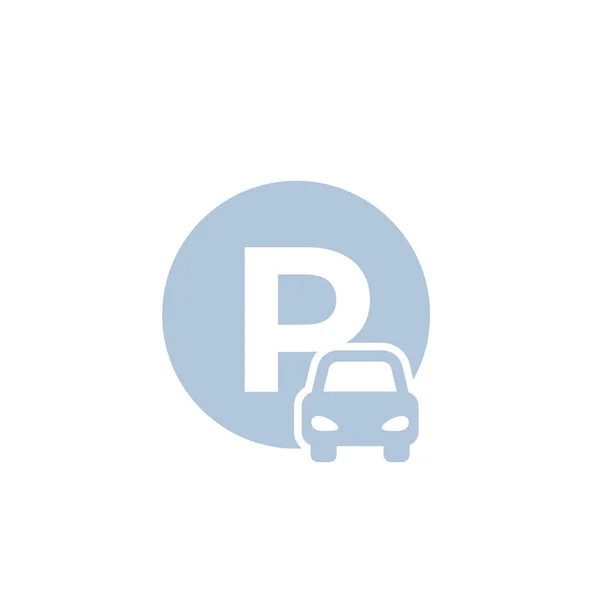 Bil parkering ikonen — Stock vektor