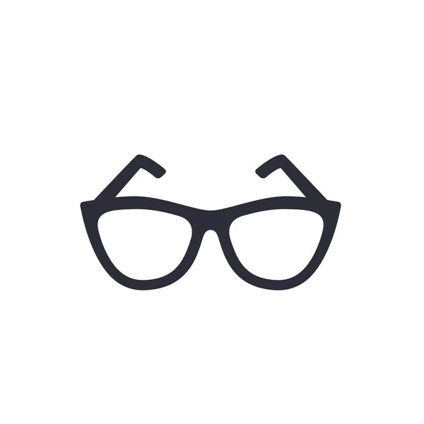 Brille Vektor-Symbol auf weiß — Stockvektor