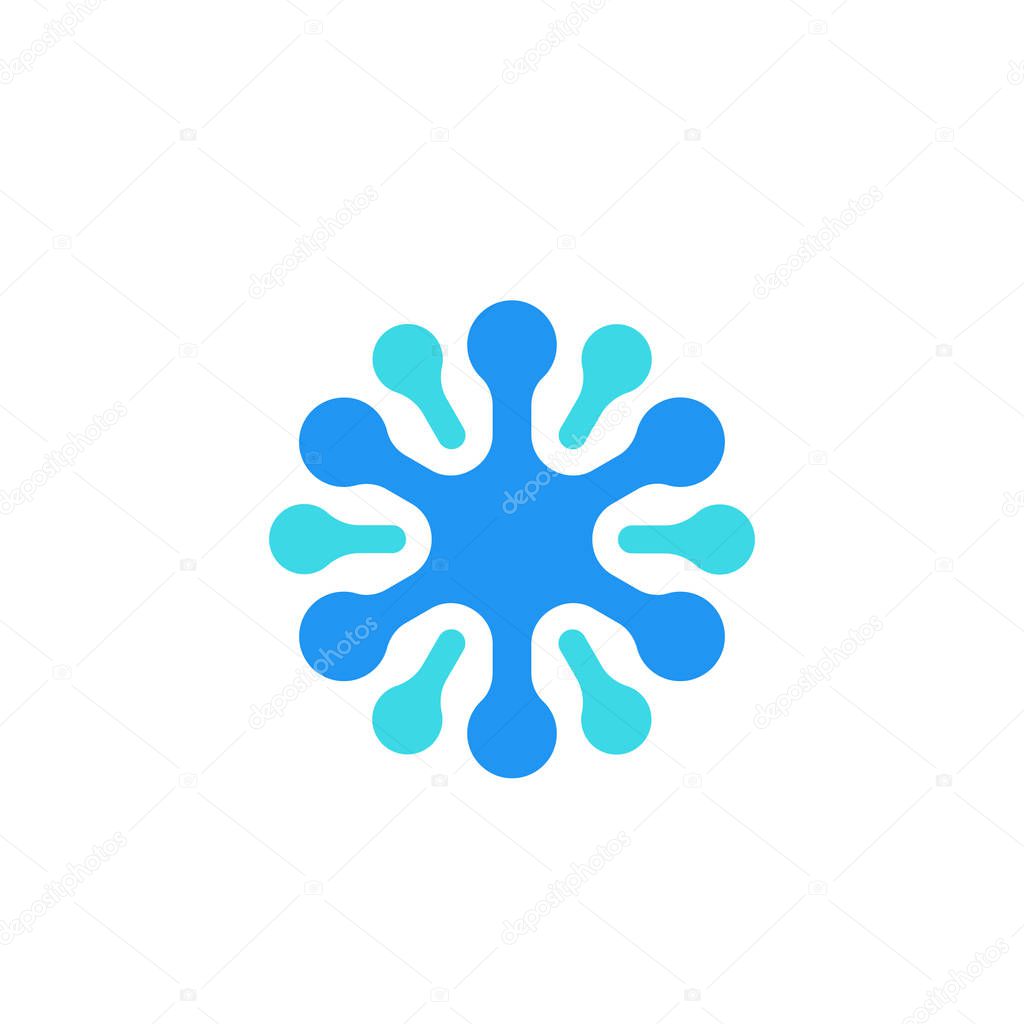 neuron icon, vector logo