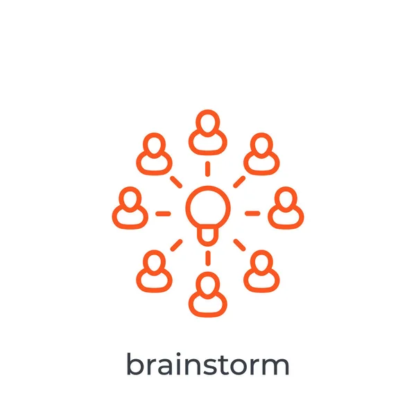 Brainstorm, gruppen kreativitet ikon — Stock vektor