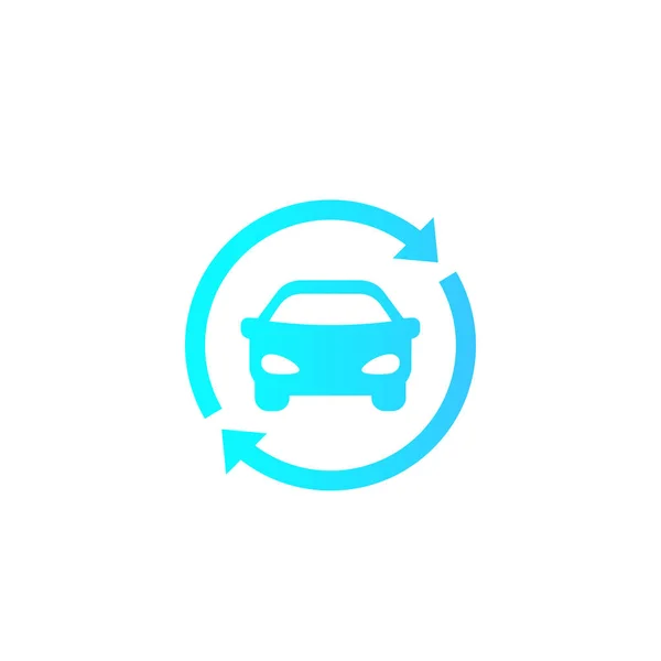 Carsharing, Verleih-Vektor-Logo, Symbol — Stockvektor