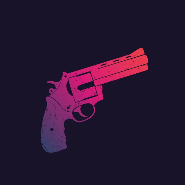 Compact pistool, Revolver, pistool vector — Stockvector