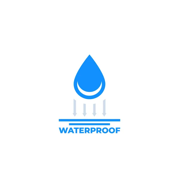 Waterproof icon on white — Stock Vector