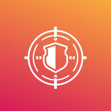 Güvenlik ihlali, siber saldırı vektör simgesi