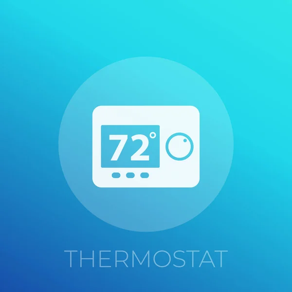 Digitální termostat ikonu, vektor — Stockový vektor