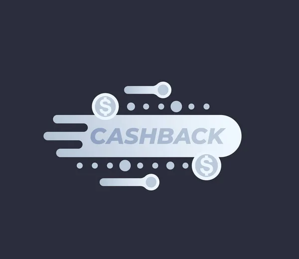 Oferta cashback, dinheiro vetor de reembolso — Vetor de Stock