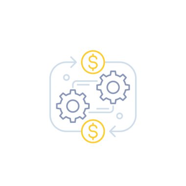 maliyet optimizasyonu, iş verimliliği satırı simgesi