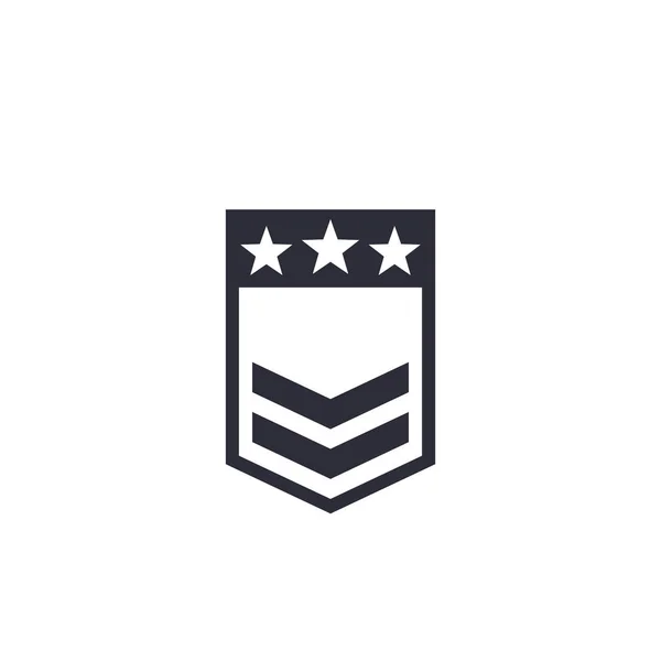 Insignia vectorial rango militar — Vector de stock