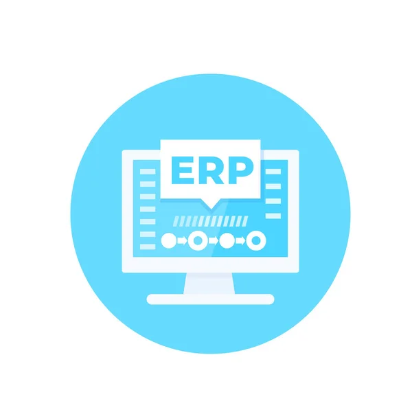 Software ERP, vector de planificación de recursos empresariales — Vector de stock