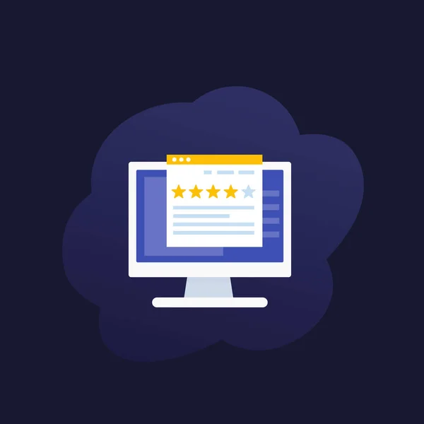 Feedback, review and rating vector — Stok Vektör
