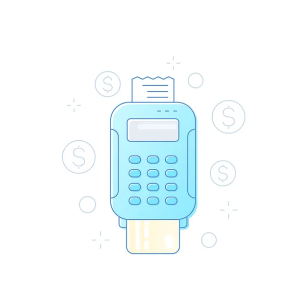 Pos terminal icône vectorielle de paiement — Image vectorielle