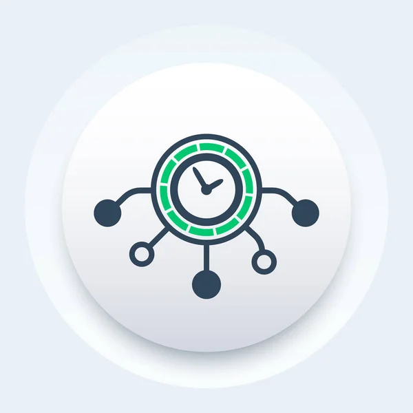 Time management concept, vector — Stockvector