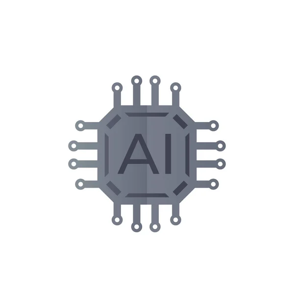 Kunstmatige intelligentie, Ai vector pictogram — Stockvector