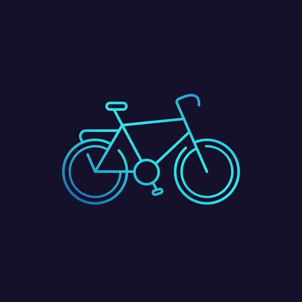 Значок велосипеда, вектор велосипеда — стоковый вектор