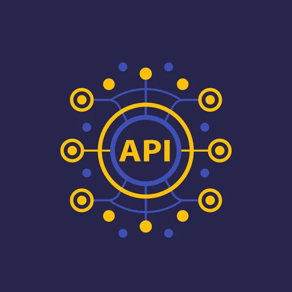 API, applicatie Programming Interface — Stockvector