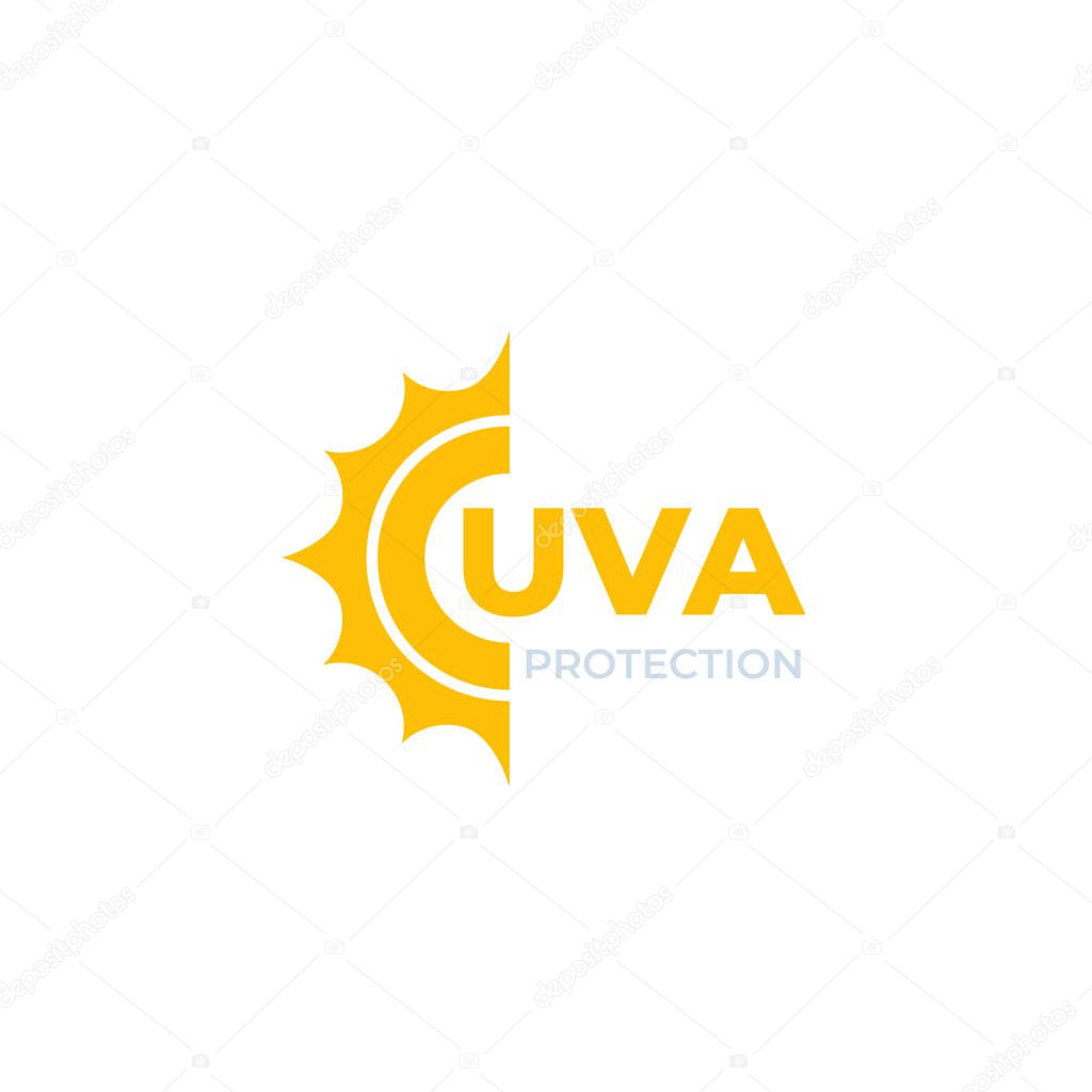 UVA protection vector, eps 10 file, easy to edit