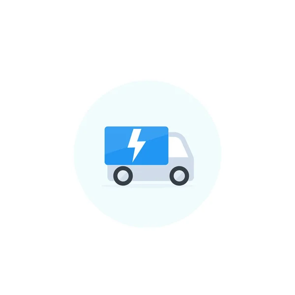 Electric van vector — Stock Vector