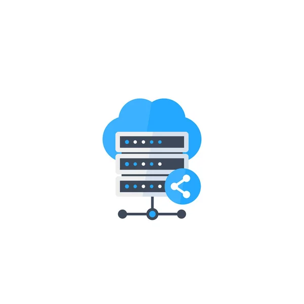 Mainframe, wspólna ikona hostingu — Wektor stockowy