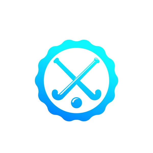 Feldhockey-Vektorabzeichen, Logo — Stockvektor