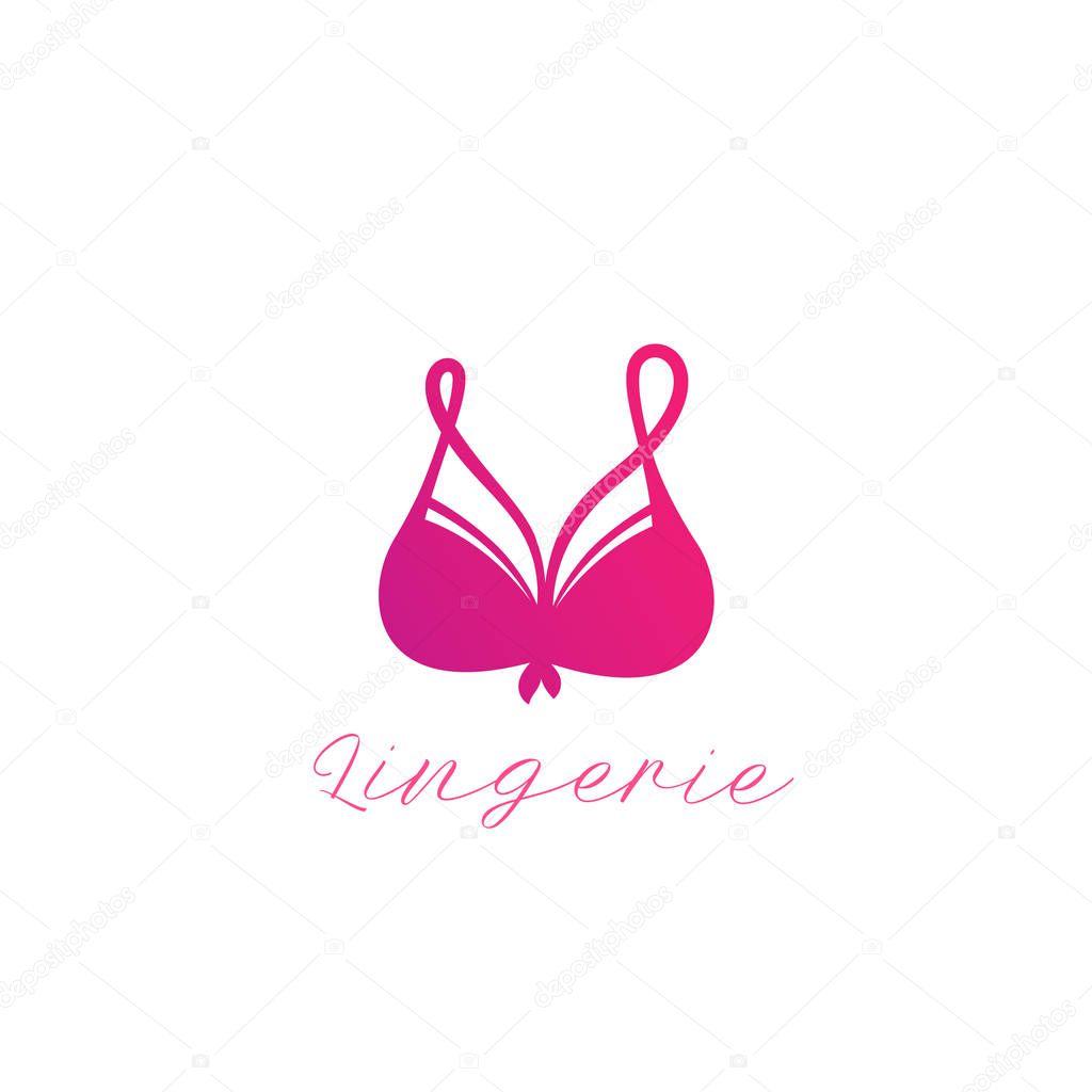 Bra, lingerie vector logo, eps 10 file, easy to edit
