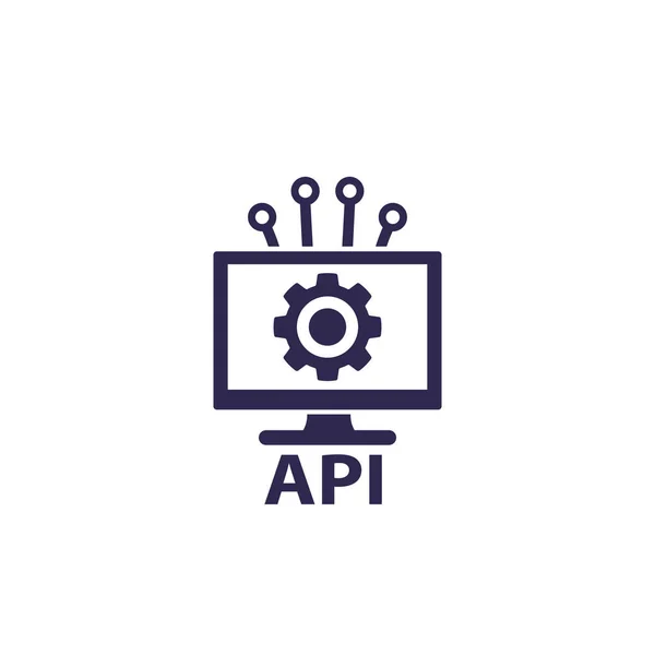 API, ícone de interface de programação de aplicativos — Vetor de Stock