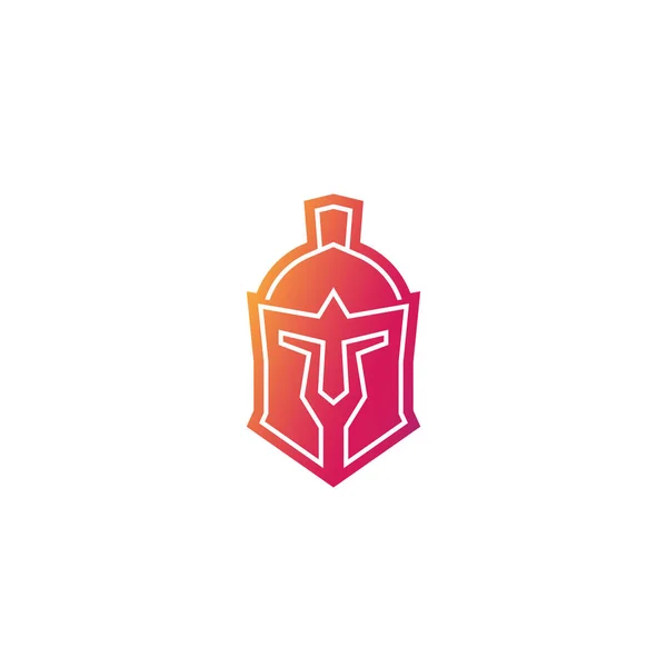 Spartan helmet vector logo icon — Stock Vector