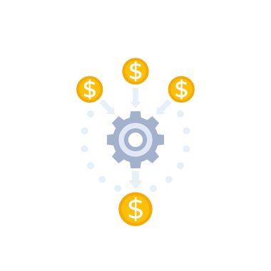 nakit akışı optimizasyonu vektör simgesi