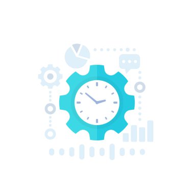 verimlilik, üretken kapasite vektör simgesi