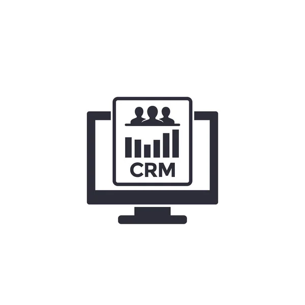 Icono de software del sistema CRM — Vector de stock