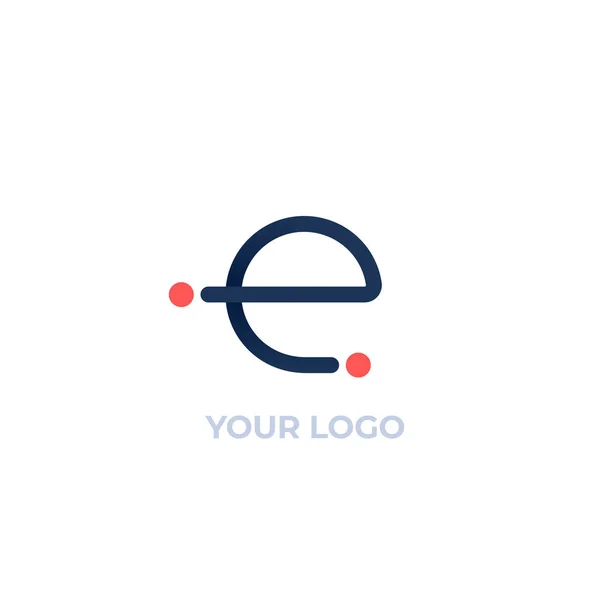 Vektor-Logo, E-Letter-Design — Stockvektor