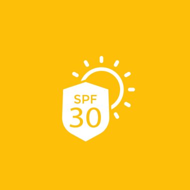 UV koruma, SPF 30 simgesi