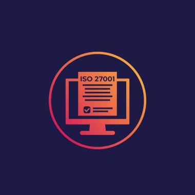 ISO 27001 Bilgi güvenliği standart simgesi