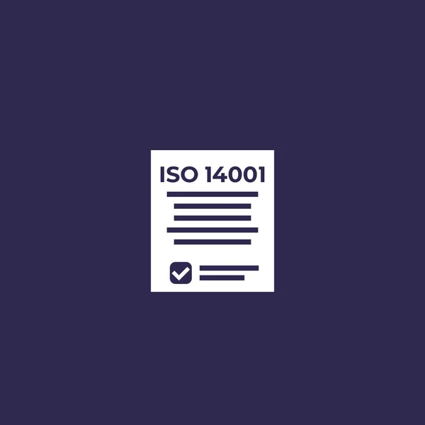 Ícone vetorial ISO 14001 —  Vetores de Stock